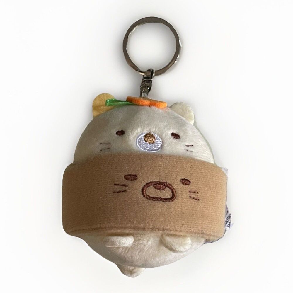 Sumikko Gurashi Sushi Neko Keychain Plush Narikiri Osushino Kai Cat Bag Charm